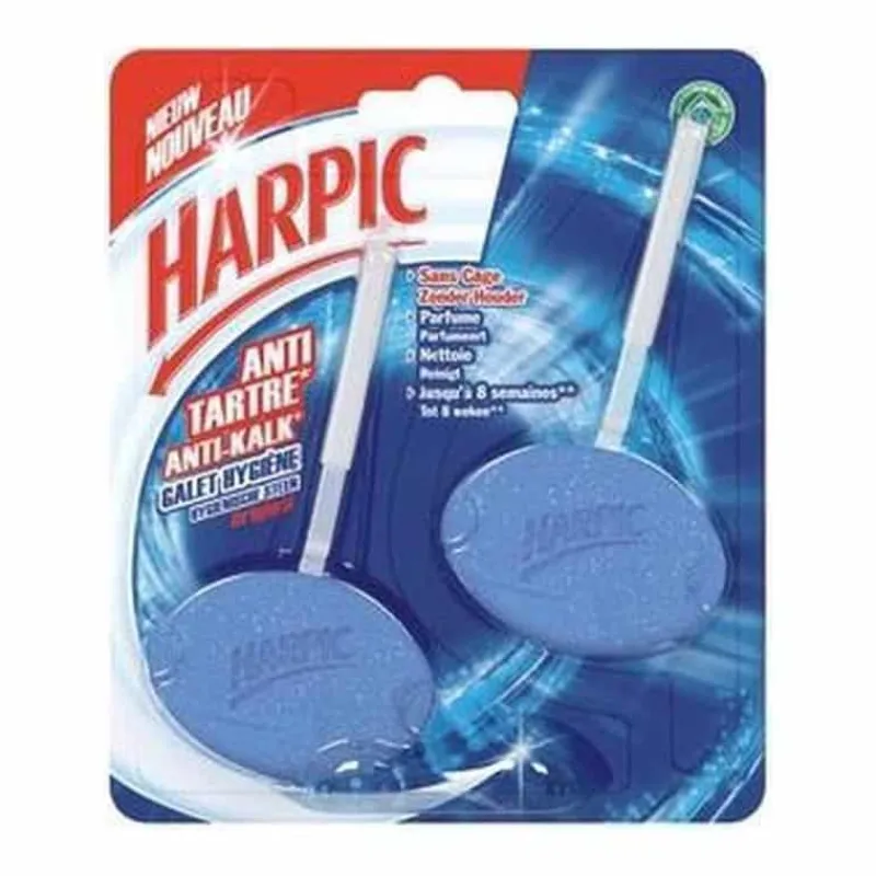 Harpic Toiletblok Anti-Kalk 2x40g> Poetsproducten|Badkamer