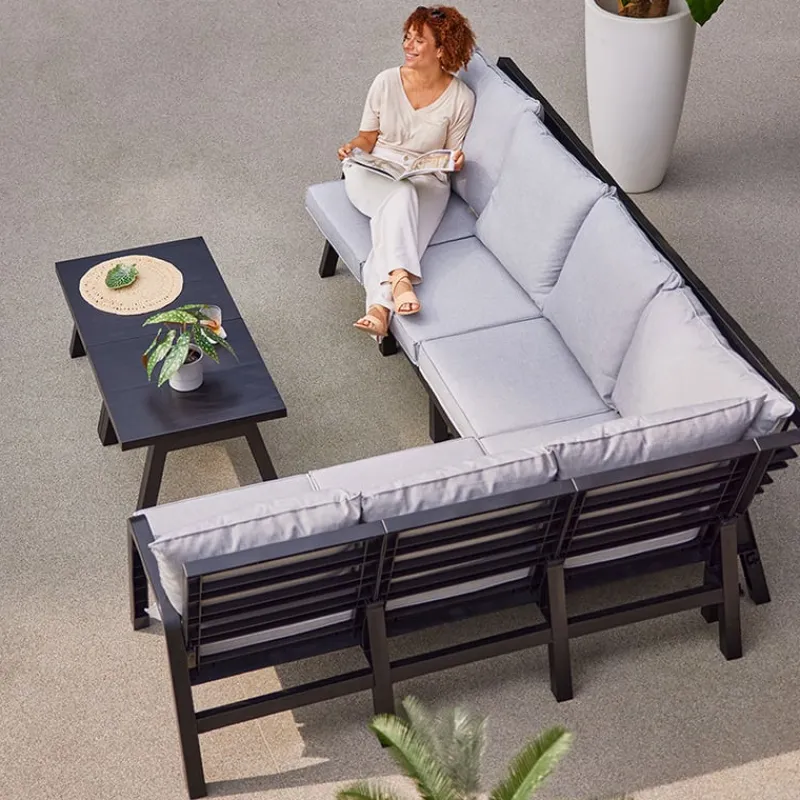 Hartman Ibiza Hoeksalon in Royal Grey> Tuinmeubels