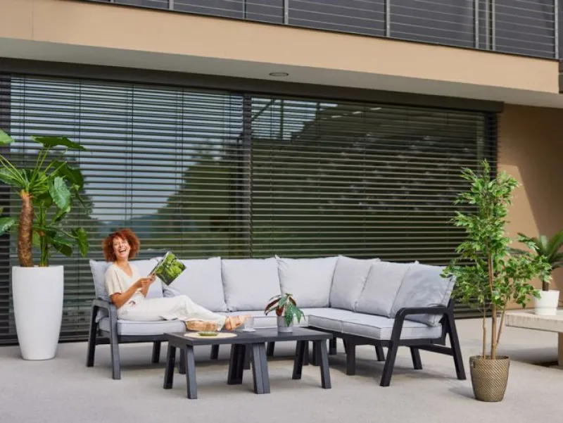 Hartman Ibiza Hoeksalon in Royal Grey> Tuinmeubels