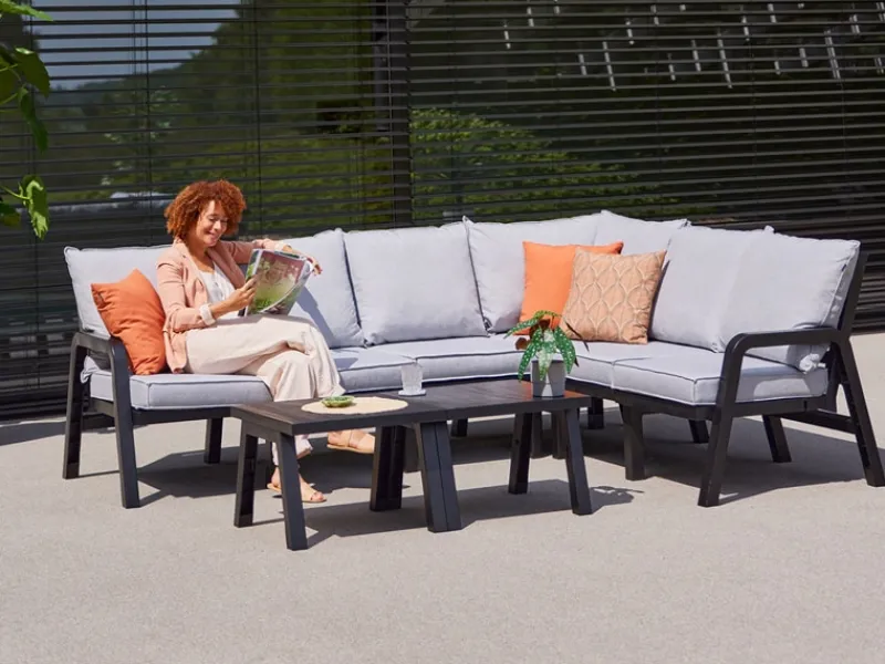 Hartman Ibiza Hoeksalon in Royal Grey> Tuinmeubels