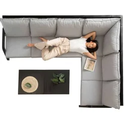 Hartman Ibiza Hoeksalon in Royal Grey><noscript><img width=