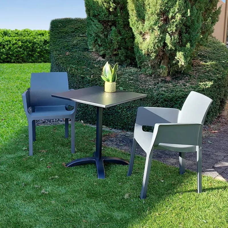 Hartman Sophie Bistro tafel (68x68cm) carbon zwart> Koken & Bakken|Tuinmeubels