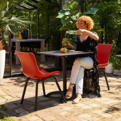 Hartman Sophie Bistro tafel (68x68cm) carbon zwart><noscript><img width=