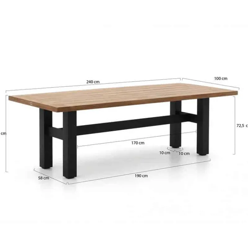 Hartman Sophie Yasmani Tafel (240x100cm)> Tuinmeubels