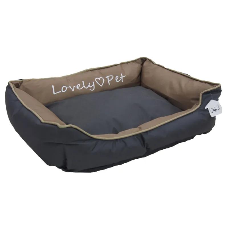 Huisdier mand (44x34x15cm) zwart/bruin> Kat|Hond