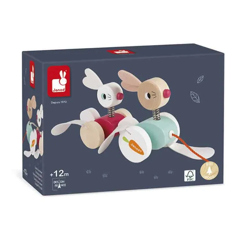 Janod Zigolos Konijn wandelend> Speelgoed|Educatief