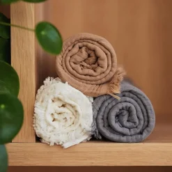 Jollein Deken muslin fringe (75x100cm)><noscript><img width=