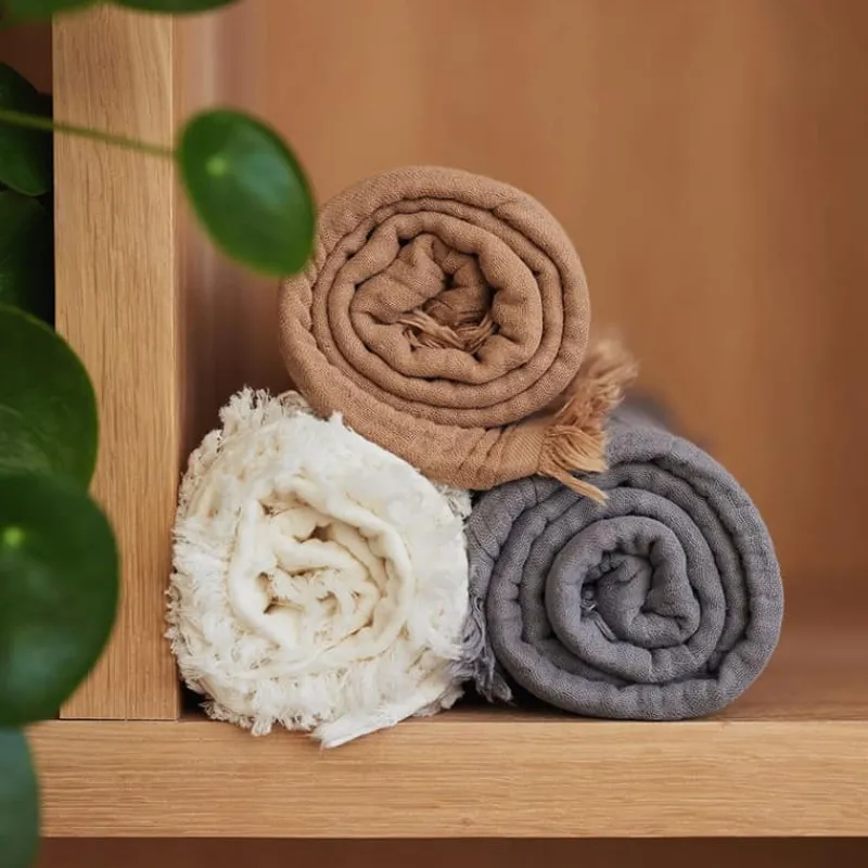 Jollein Deken muslin fringe (75x100cm)> Babypark & Bed