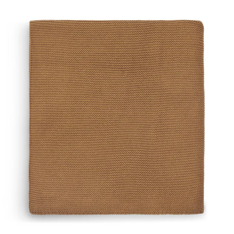 Jollein Deken (100x150cm) caramel ledikant basic knit> Babypark & Bed