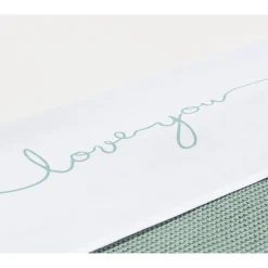 Jollein Laken bed I Love You – Stone green> Babypark & Bed