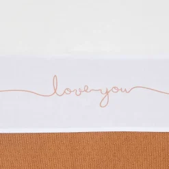 Jollein Laken bed I Love You – Caramel> Babypark & Bed