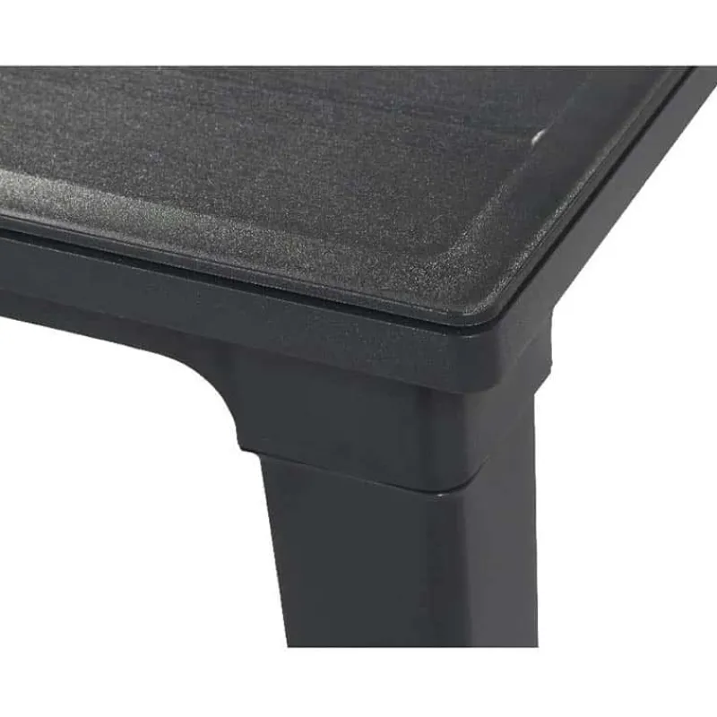 Keter Futura tafel (165x94cm) graphite met parasolopening> Tuinmeubels