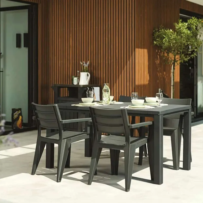 Keter Julie tafel (147x90cm) graphite> Tuinmeubels