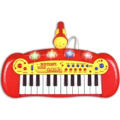 Bontempi Keyboard electronisch 24 toetsen, met microfoon><noscript><img width=