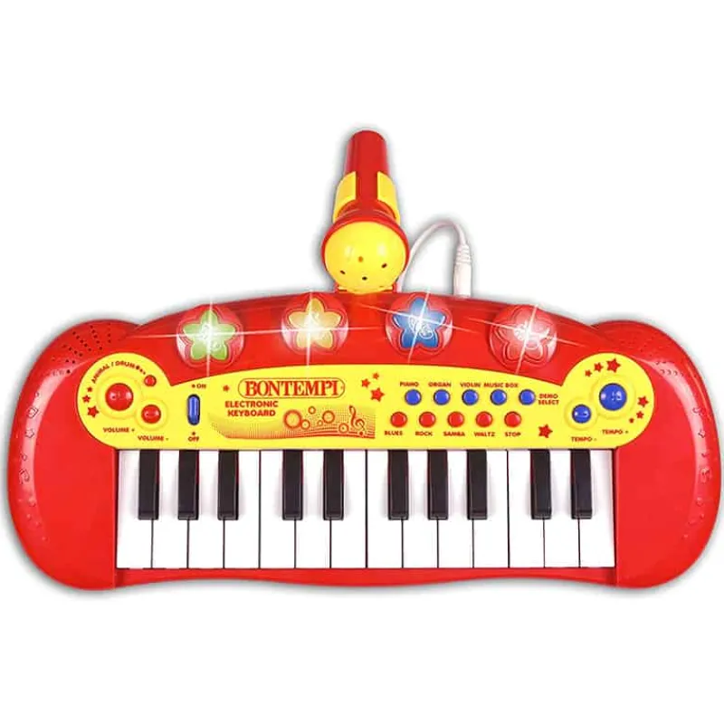 Bontempi Keyboard electronisch 24 toetsen, met microfoon> Muziek & Elektronica