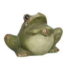 Kikker (26cm) in magnesium groen> Decoratie