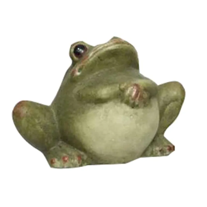 Kikker (26cm) in magnesium groen> Decoratie