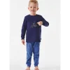 Kinder pyjama lang – 803 donker blauw> Kleding