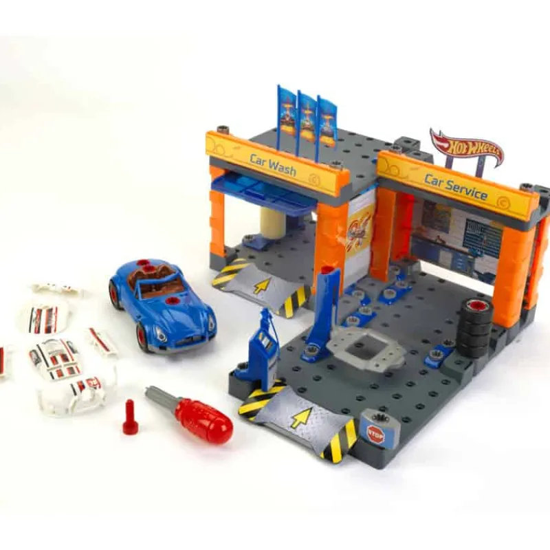Klein, Hot Wheels Klein Hot Wheels Car Service & Car Wash> 4 Wielen