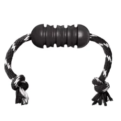 Duvo+ Kong Extreme Dental w/rope (M) zwart> Hond