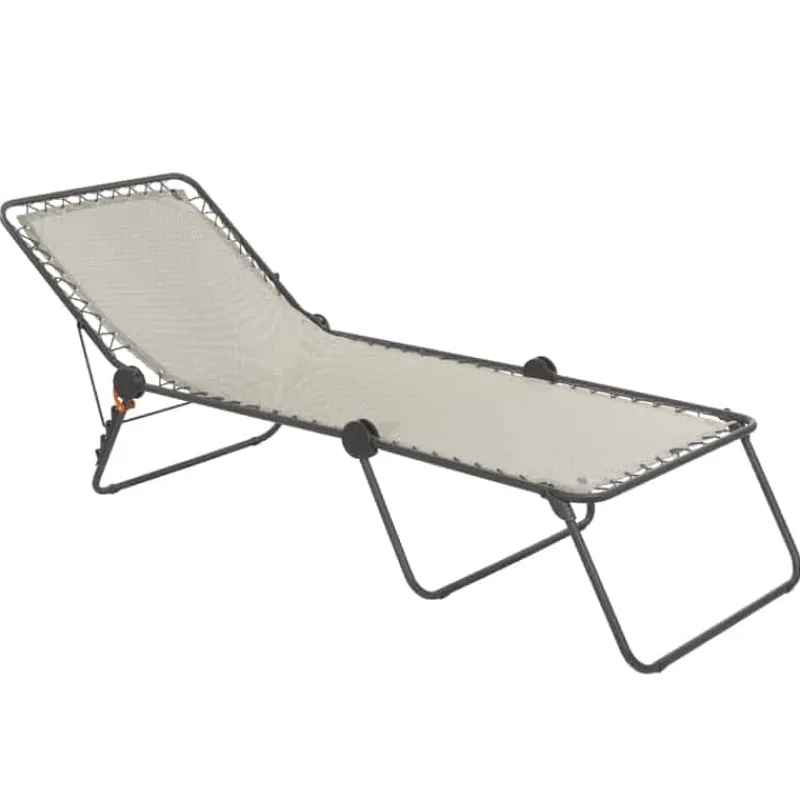 Lafuma Bed Siesta L Elastiek Batyline Seigle – Titanium kleur> Tuinmeubels