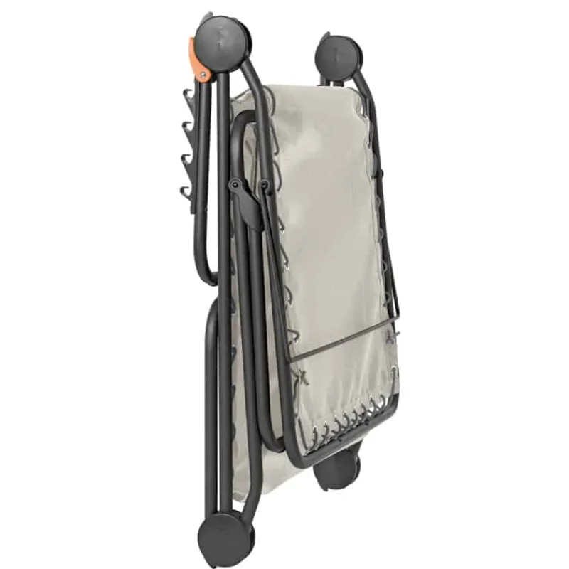 Lafuma Bed Siesta L Elastiek Batyline Seigle – Titanium kleur> Tuinmeubels