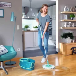 Leifheit Clean Twist mop + emmer + steel> Poetsmateriaal