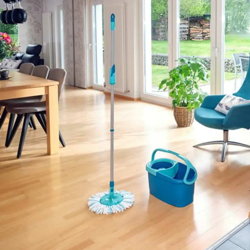 Leifheit Clean Twist mop + emmer + steel> Poetsmateriaal