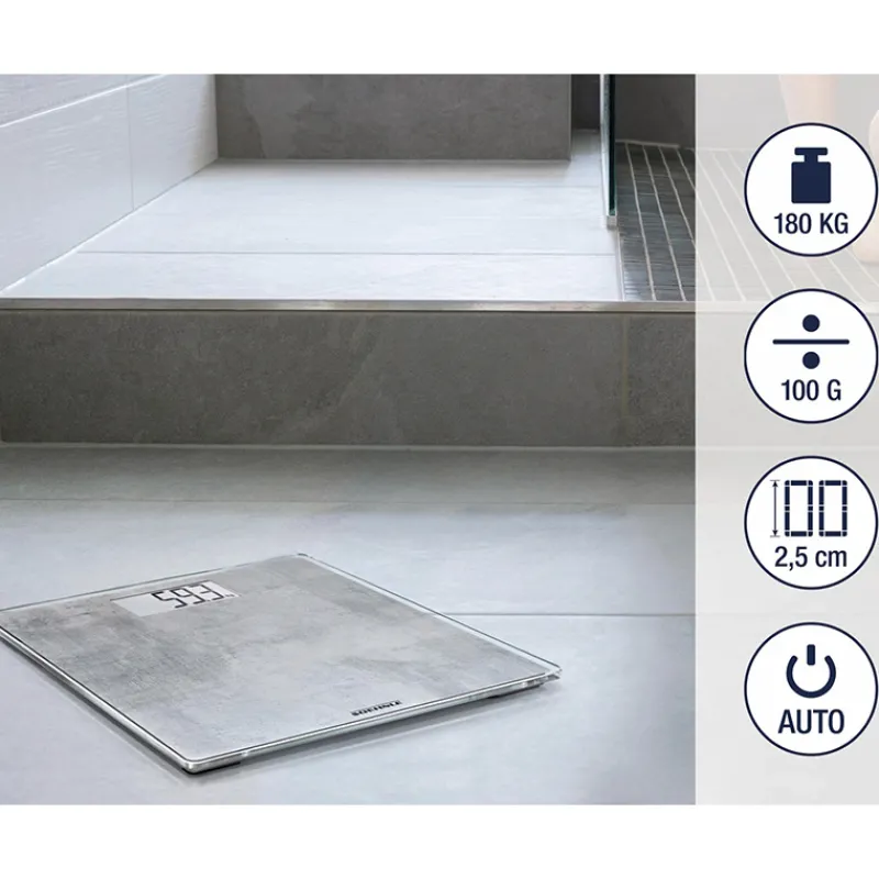 Leifheit Personenweegschaal Compact 300 Beton> Badkamer