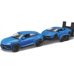 Maisto Lamborghini Urus + Lamborghini Huracan Coupe Blauw (1:24)><noscript><img width=