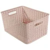 Mand N°6 rotan rechthoekig 29L> Opbergen|Badkamer