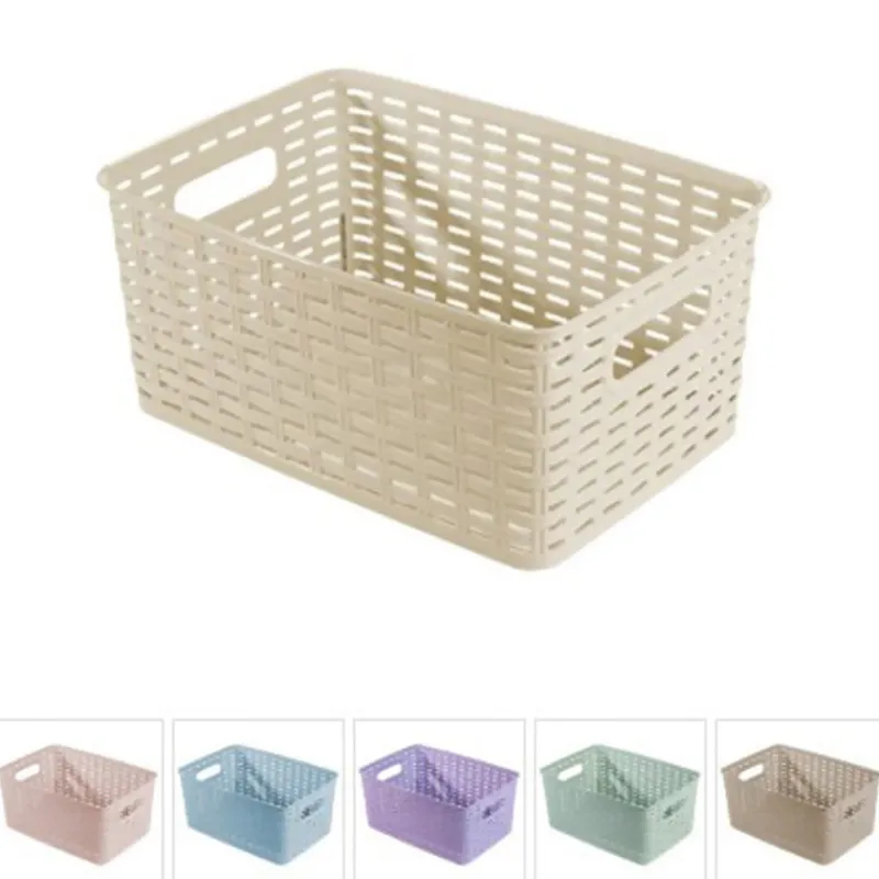 Mand N°2 rotan rechthoekig 6L> Opbergen|Badkamer