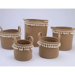 Mand stof (26xH21cm) met handvat> Opbergen|Cadeautip