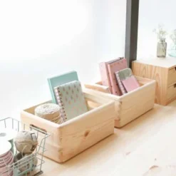 Massief grenenhouten opbergdoos (20x15x9cm)> Opbergen