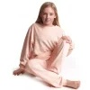 Meisjes pyjama velours cat 128/176> Kleding