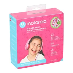 Motorola Hoofdtelefoon Kidz Squads 200 P limit – Roze><noscript><img width=