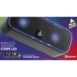 MusicS Speaker wireless led stripe bt zwart> Pc & Electronica|Electronica & Muziek