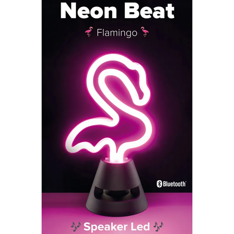 Neon Beat speaker LED flamingo> Verlichting|Electronica & Muziek
