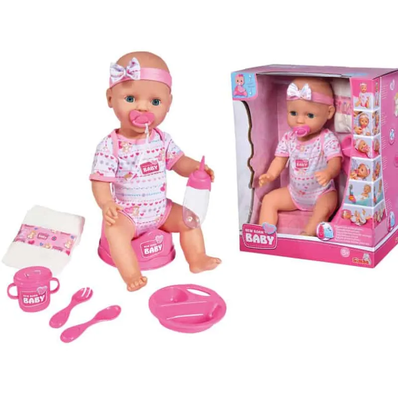 New Born Baby pop meisje (43cm)> Poppen