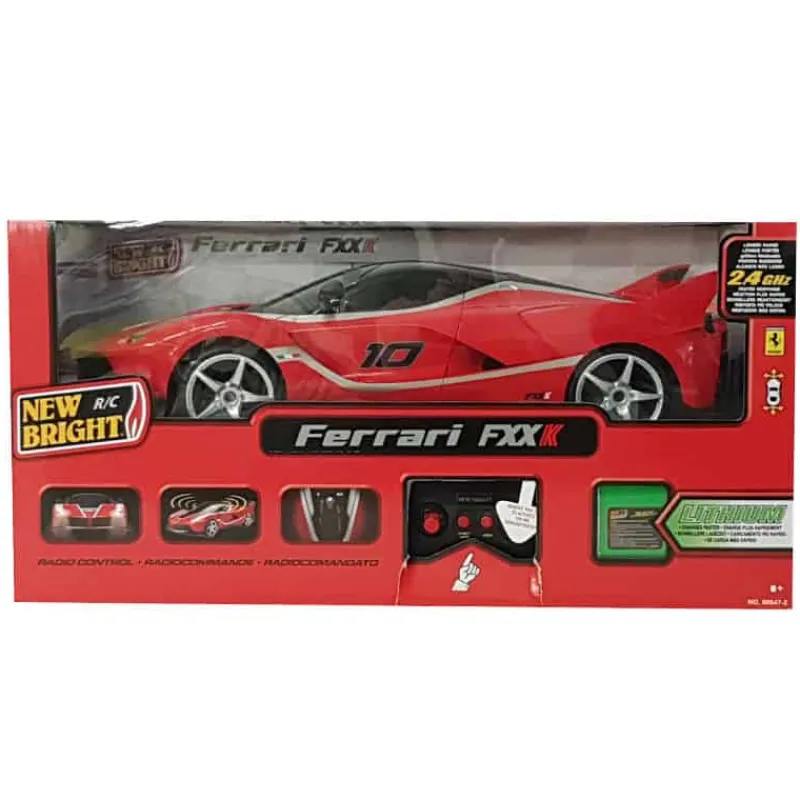 New Bright R/C Ferrari FXXK (1:8)> 4 Wielen