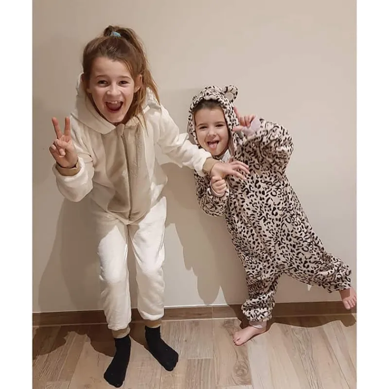 Onesie dierenprint (kind/volwassenen)> Kleding