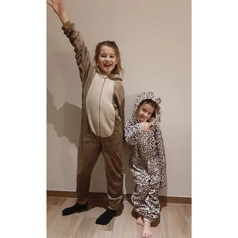 Onesie dierenprint (kind/volwassenen)> Kleding