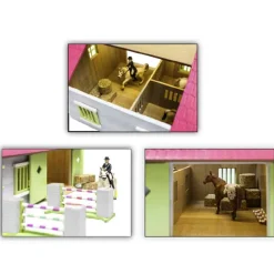 Kid's Globe Paardenstal met 2 boxen en berging> Speelsets