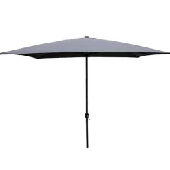 Parasol alu 3x3m grijs/grijs met slinger> Parasols