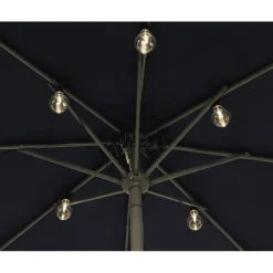 Parasol partylight buiten snoer (5m) zwart / 20 Led’s warm wit><noscript><img width=