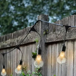 Partylight buiten snoer (5m) zwart / 20 Led’s klassiek warm> Verlichting|Tuinverlichting