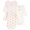 Petit Bateau Body lange mouw (3 stuks) roze> Babykleding En Textiel|Kleding