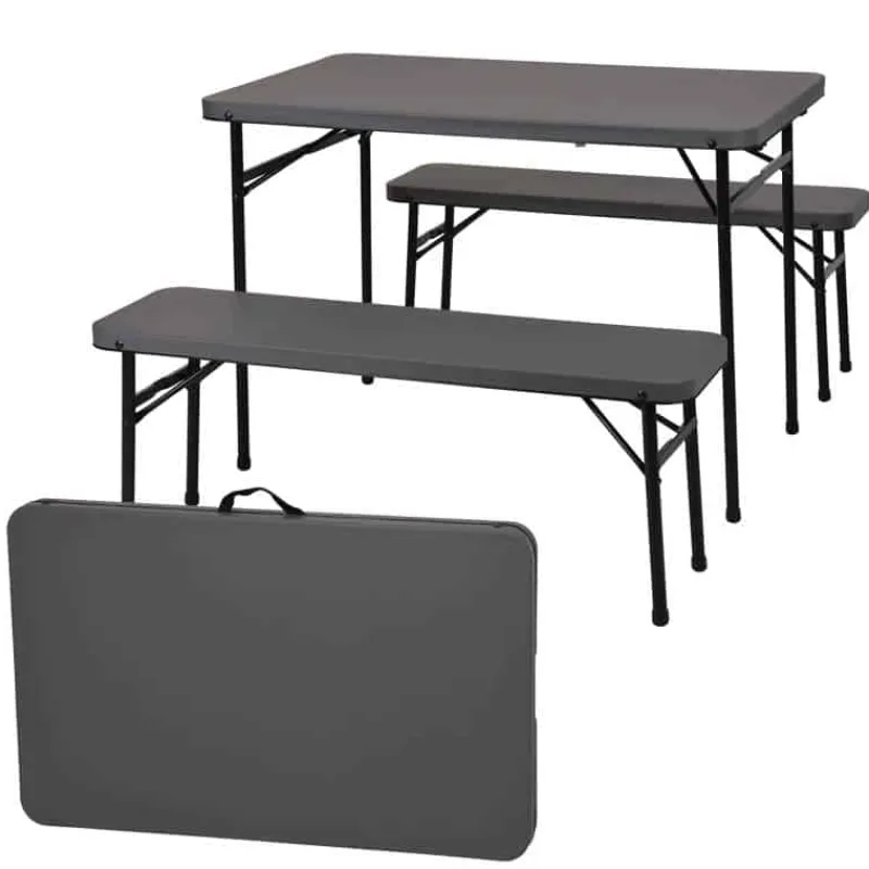 Picknickset 3-delig (tafel 102x91cm)> Tuinmeubels