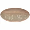 Plateau (ø30cm) in mangohout> Eetservies|Cadeautip