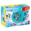 Playmobil 1.2.3 Aqua: Waterwervelrad met babyhaai (70636)> Speelsets
